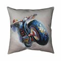 Begin Home Decor 20 x 20 in. Motorcycle In Jump-Double Sided Print Indoor Pillow 5541-2020-TR9